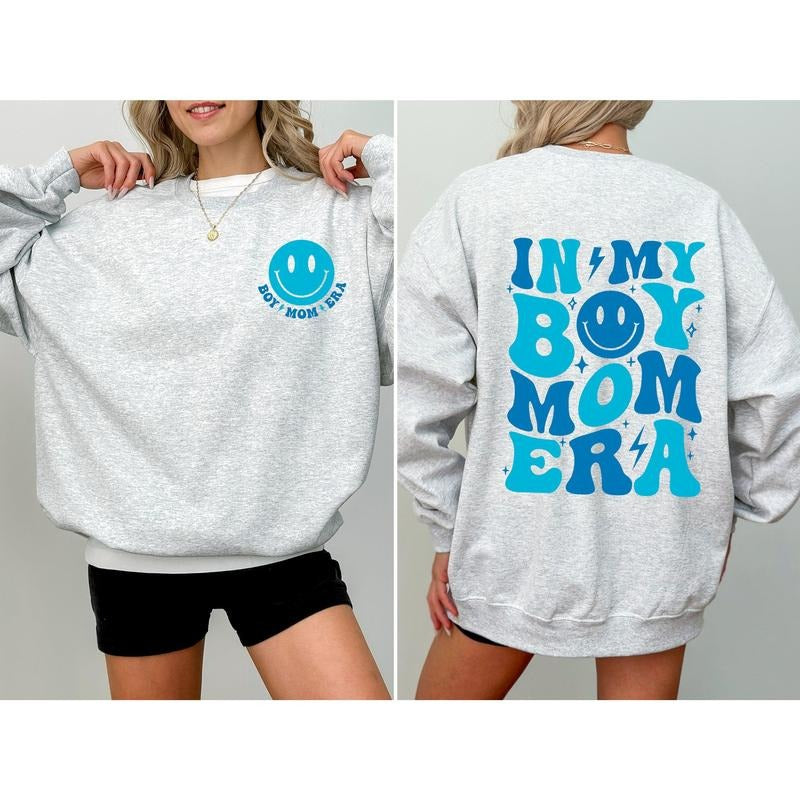 In My Boy Mom Era, Mama, Gift, Mother Sweatshirt T-Shirts, Hoodie | HypeCrazeTee.com