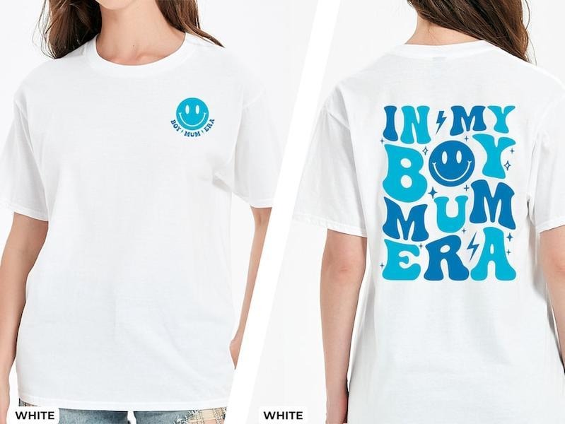 My Boy Mum Era Boy Mama Boy Mum Club Boy Mum New Mom Gender Reveal Cotton T-Shirts, Hoodie, Sweatshirt