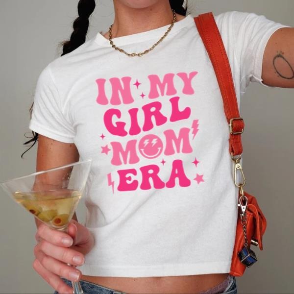 In My Girl Mom Era Babytee, Girl Mama Shirt, Girl Mom Club Baby tee, Girl Mom Shirt, New Mom Gift, Mother's Day Gift...