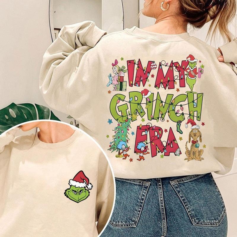 In My Grinch Era Christmas Crewneck Sweatshirt, Hoodie, T-shirt | HypeCrazeTee.com