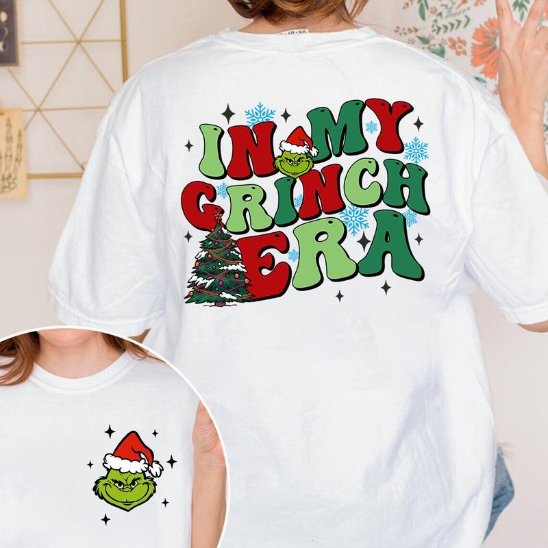 In My Grinch Era T-shirt, Christmas Shirt, Grinchmas Tee, Merry Christmas, Grinch Movie Tshirt Hoodie, Sweatshirt