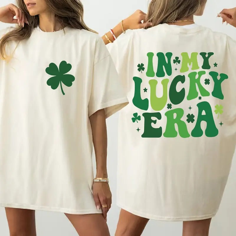 In My Lucky Era Saint Patrick's Day Shirt, St Patrick's, St Patricks Day Family Shirt, Shamrock Gift For St Patricks Day,...