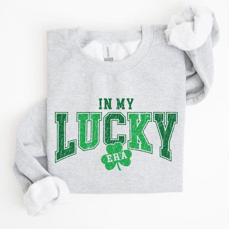 In My Lucky Era, St Patrick's Day Sweatshirt T-Shirts, Hoodie | HypeCrazeTee.com