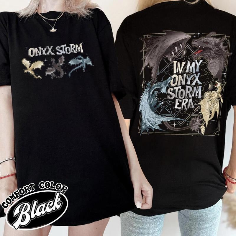 In My Onyx Storm Era Shirt, Basgiath War College Shirt, Fourth Wing Shirt, Dragon Rider Shirt, Bookish Dragon Bookworm...