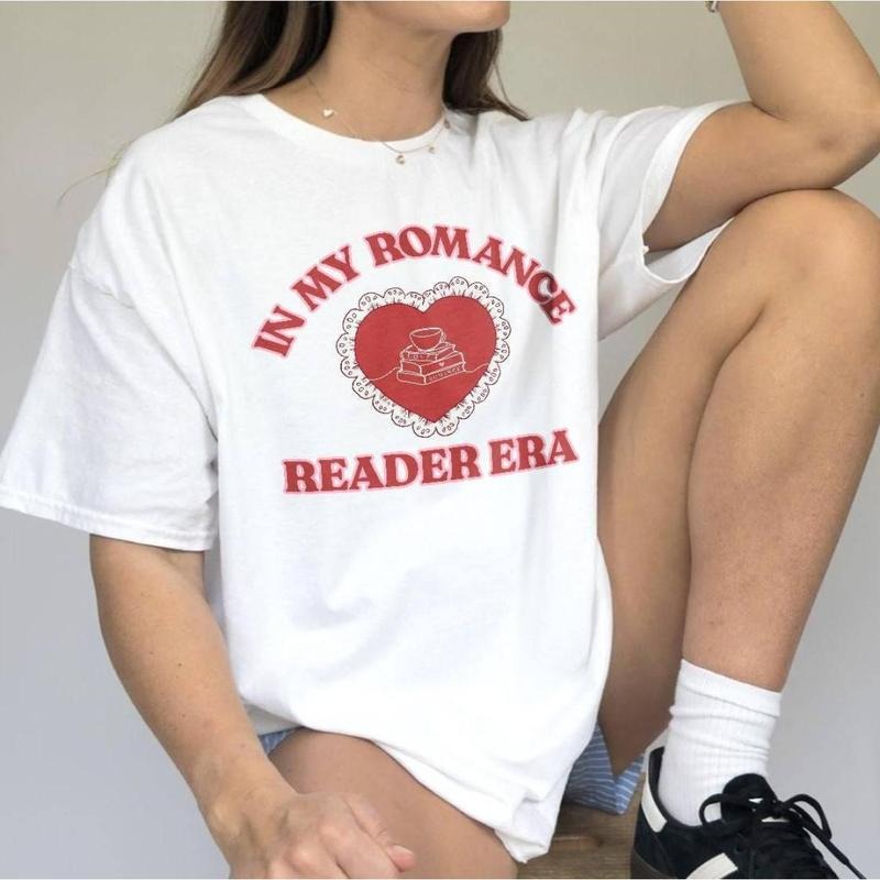 In My Romance Era Shirt, Book Lover Shirt, Book Lover Gift For Women, Booktok Reading Bookish Gift, Book Club Bookworm...