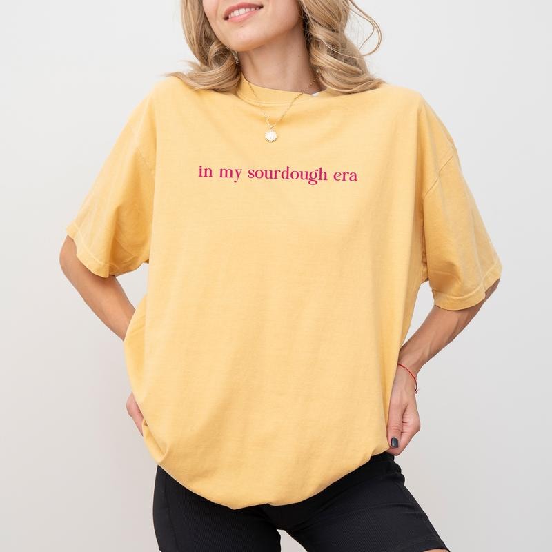 In My Sourdough Era Shirt Comfort Colors, Funny Sourdough Mama Tee, Cute Bread Baker T-shirt, Baking Mom Shirt, Sourdough...