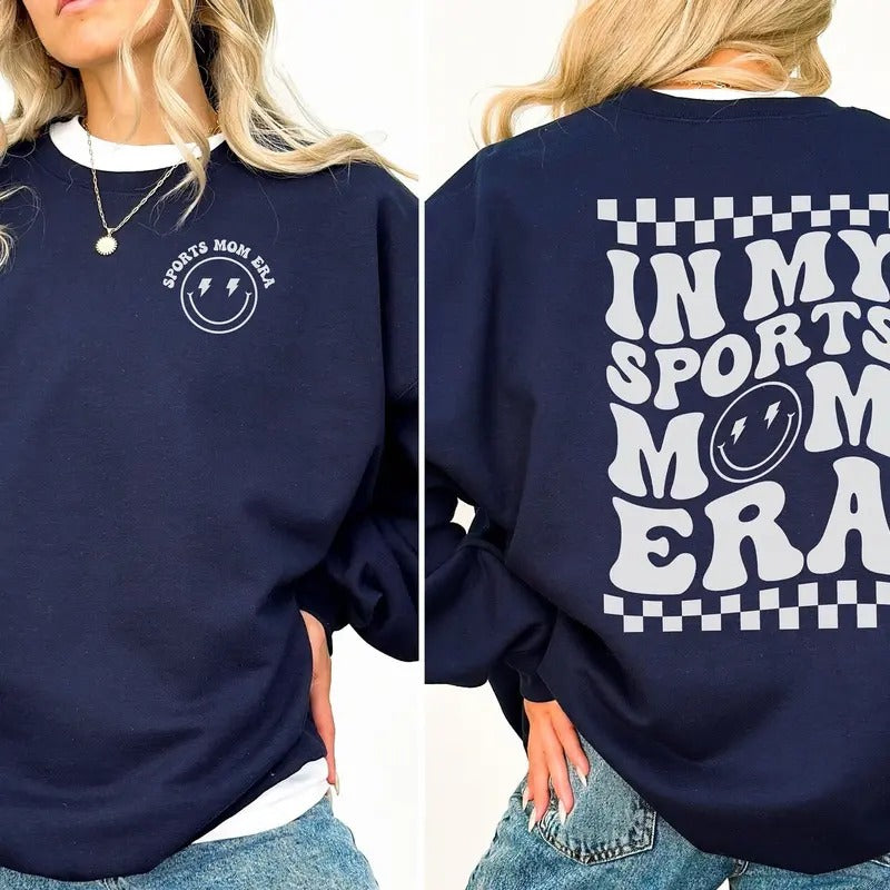 My Sports Mom Retro Mom Life Funny Game Day Team Mom Checkered Sports Mama Shirt Mom T-Shirts, Hoodie, Sweatshirt
