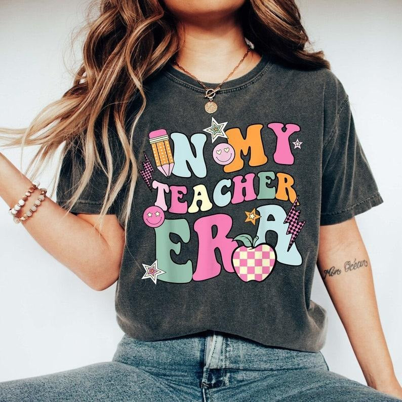 In My Teacher Era First Day Of School Shirt, Teacher Tee, Teacher Gift, Back to School Shirt, First Day of School Tee...