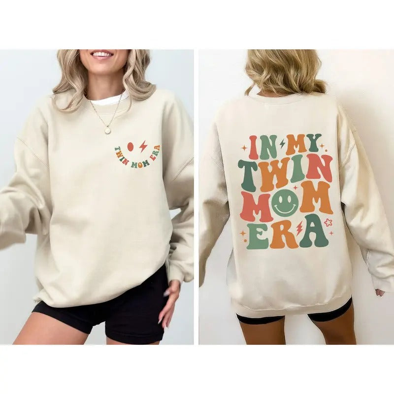 In My Twin Mom Era, Mother's Day Sweatshirt T-Shirts, Hoodie | HypeCrazeTee.com