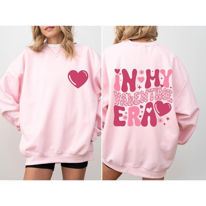 In My Valentine Era, Love, Valentine's Day Sweatshirt T-Shirts, Hoodie | HypeCrazeTee.com