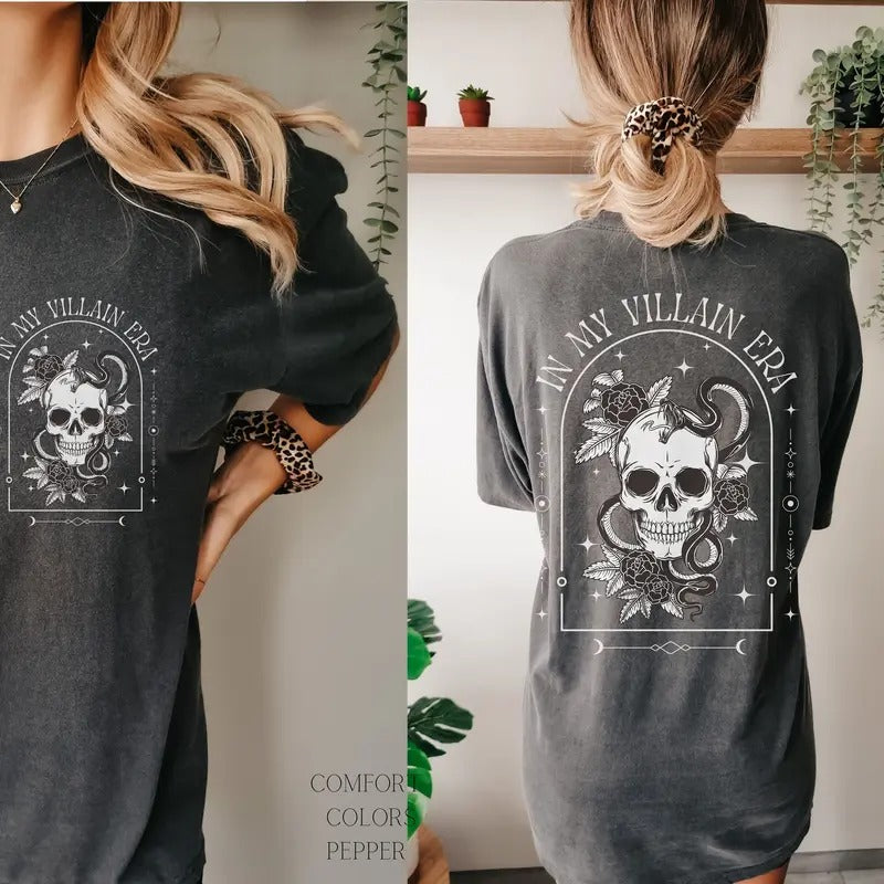 In My Villajn Era Shirt, Bookish Shirt, Dark Romance Pocket Shirt, Book Club, Gift for Reader, Enemies to Lovers Trope...