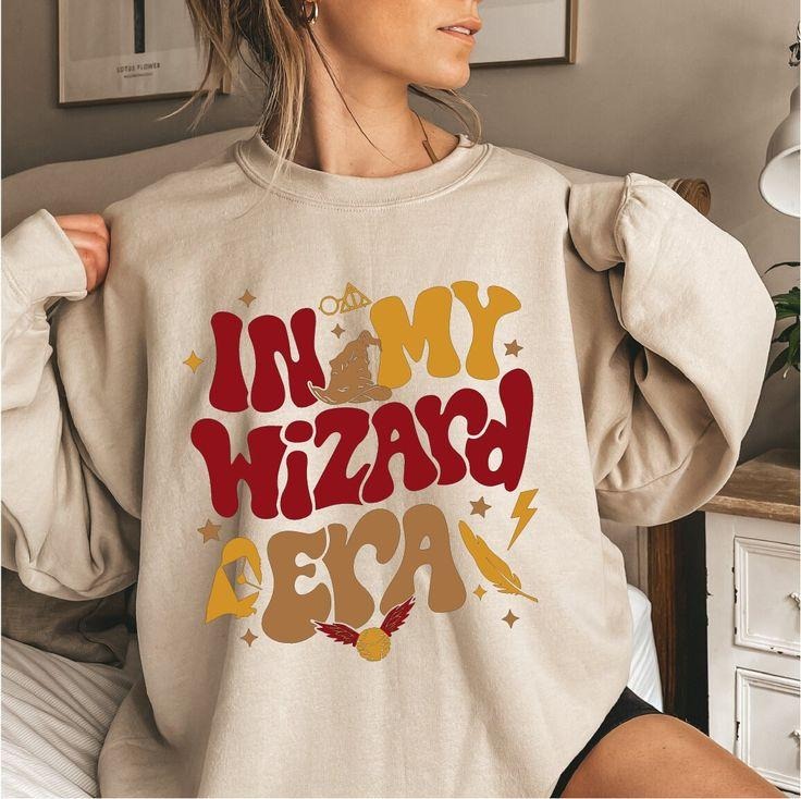 In My Wizard Era Sweatshirt - Wizarding World , Funny Wizard School Apparel T-Shirts, Hoodie | HypeCrazeTee.com
