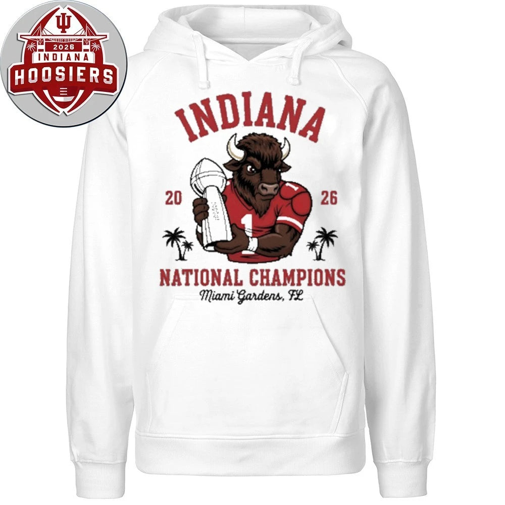 Indiana Bison National Champs Miami Gardens Fl Mascot Tee Shirt