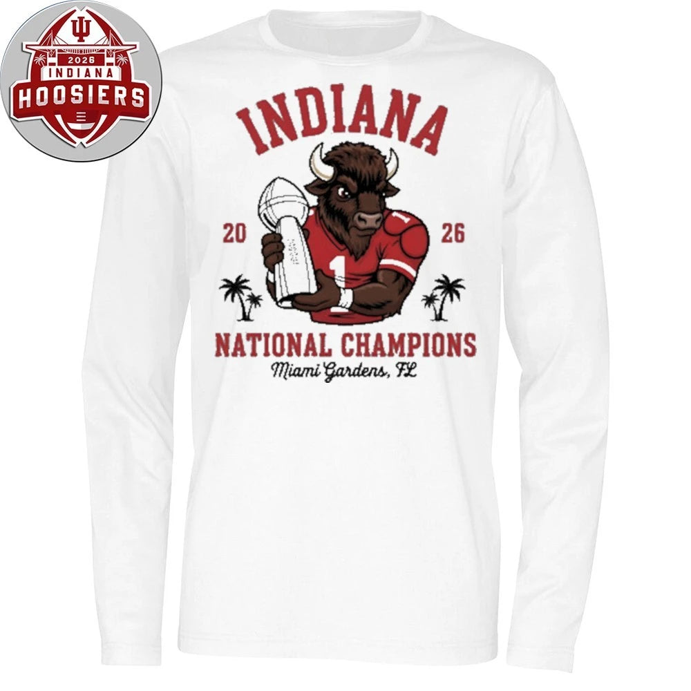 Indiana Bison National Champs Miami Gardens Fl Mascot Tee Shirt