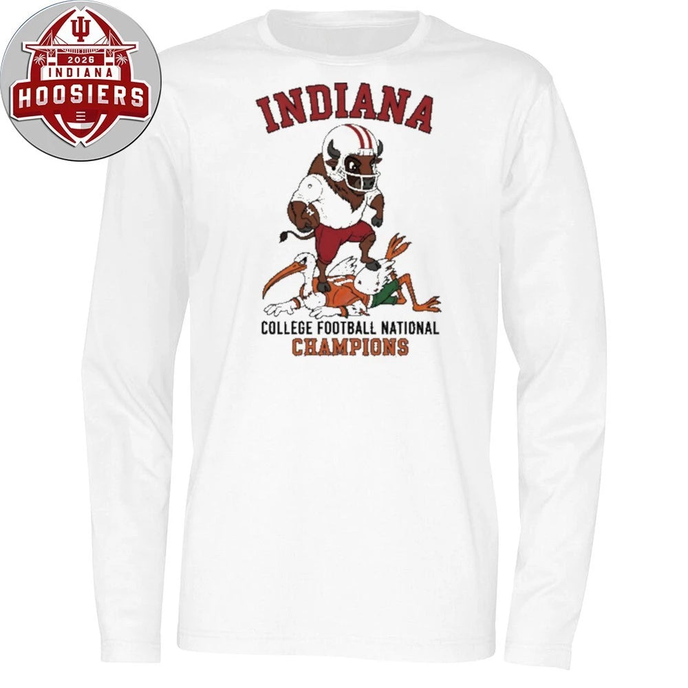 Indiana College Football National Champions Mascot 2026 Tee Shirt