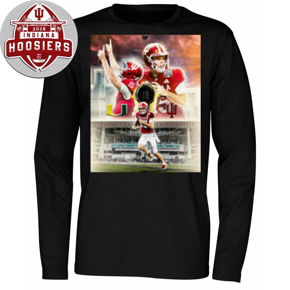 Indiana Football 2026 National Championship Football Cup And Logo T-Shirt
