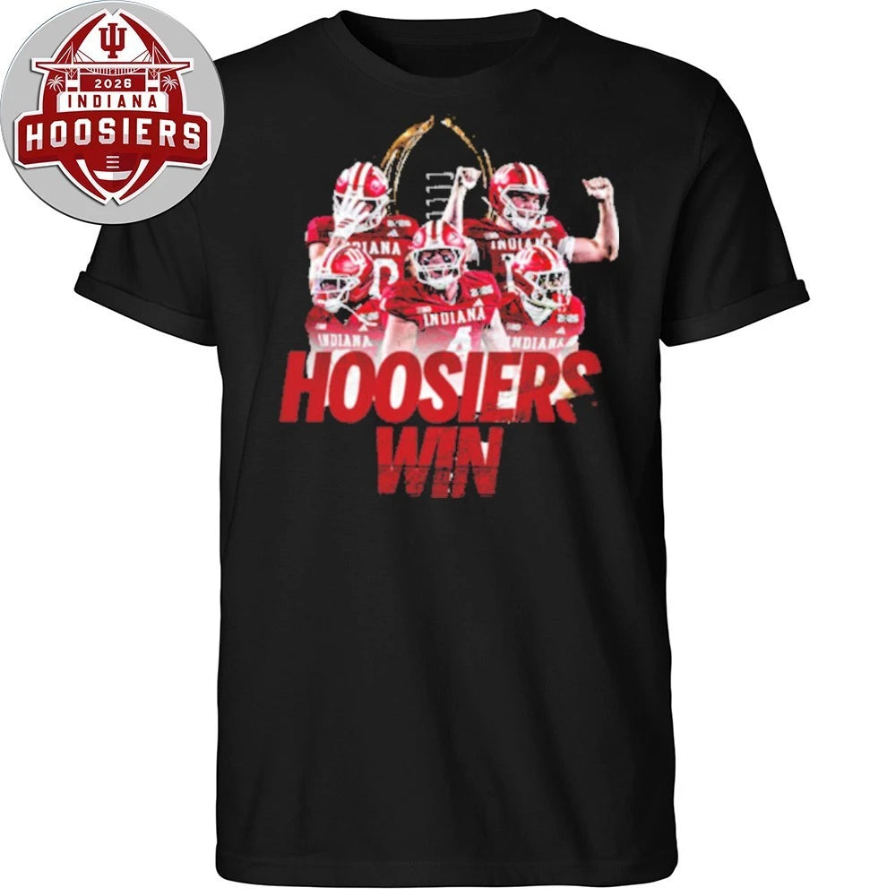 Indiana Football 2026 National Championship Football Logo T-Shirt