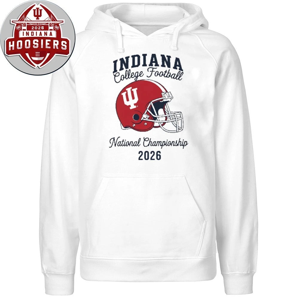 Indiana Football Champs College Football National 2026 Helmet Tee Shirt