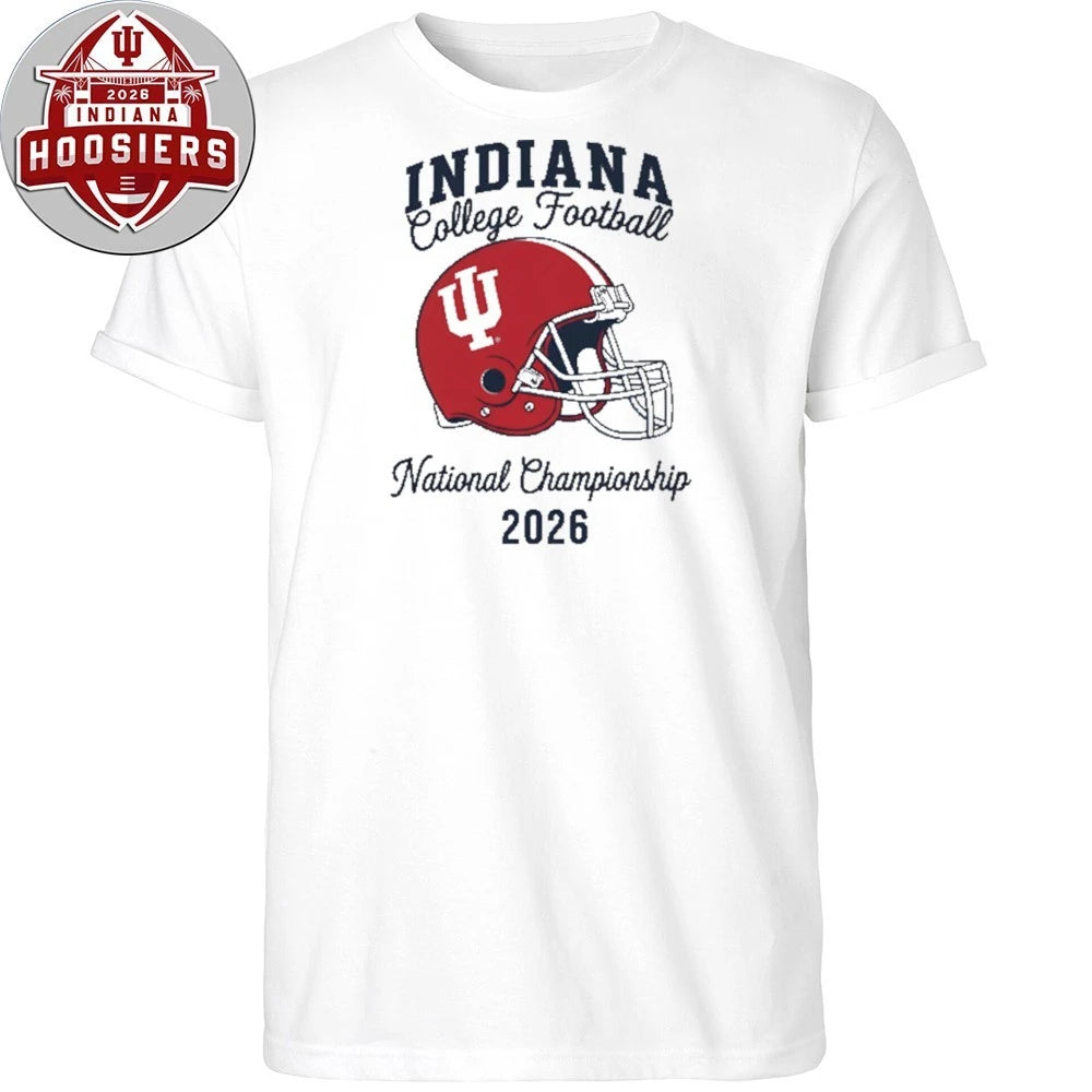 Indiana Football Champs College Football National 2026 Helmet Tee Shirt
