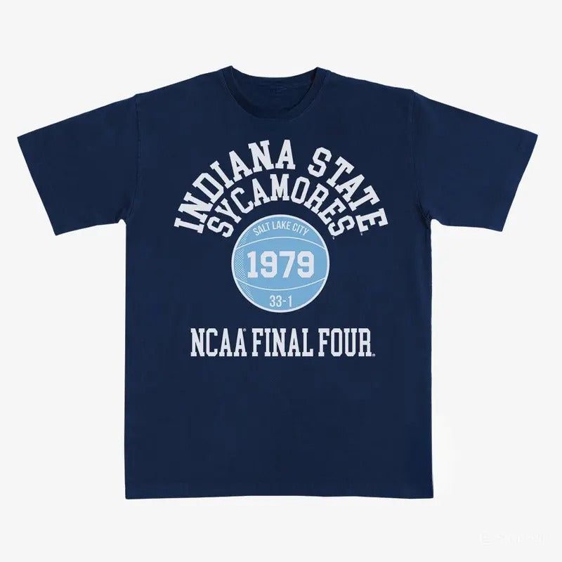 Indiana State '79 Final Four Heavy Tee, NCAA Shirt, Graphic Tee, Full Size, Full Color, Perfect Gift for Men, for Women...