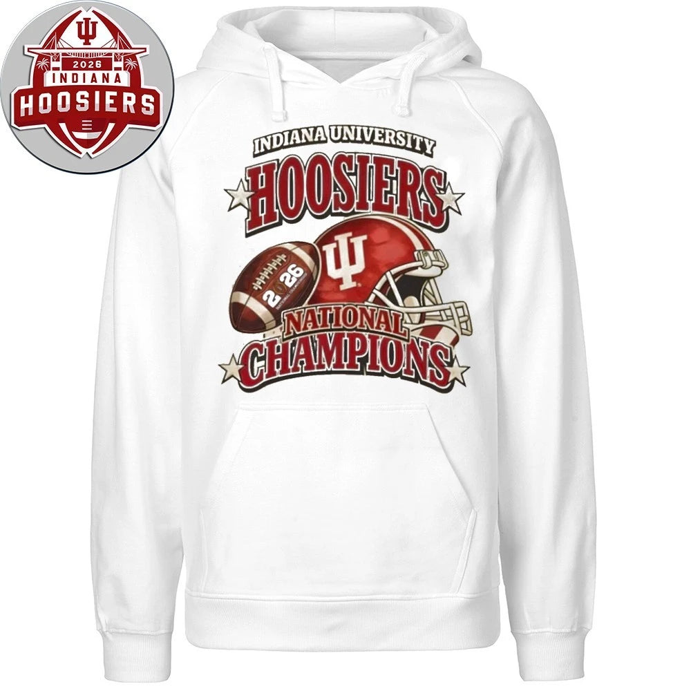 Indiana University Hoosiers National Champions Rugby And Helmet 2026 T-Shirt