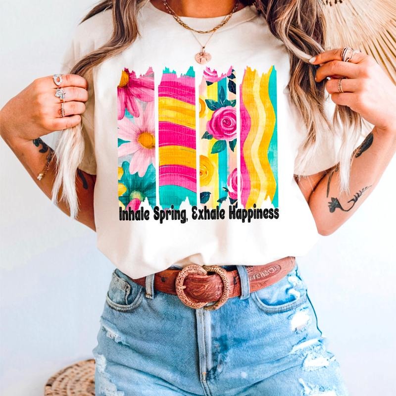Inhale Spring DTF Transfers - THIS IS NOT A SHIRT Hoodie, Sweatshirt | HypeCrazeTee.com