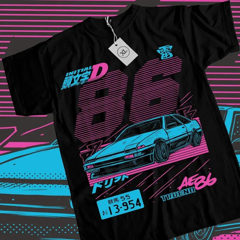 Initial D T-Shirt S-4XL Itsuki Fujiwara Anime Manga Movie Sport Shirt Tee Tshirt S-4XL Hoodie, Sweatshirt | HypeCrazeTee.com