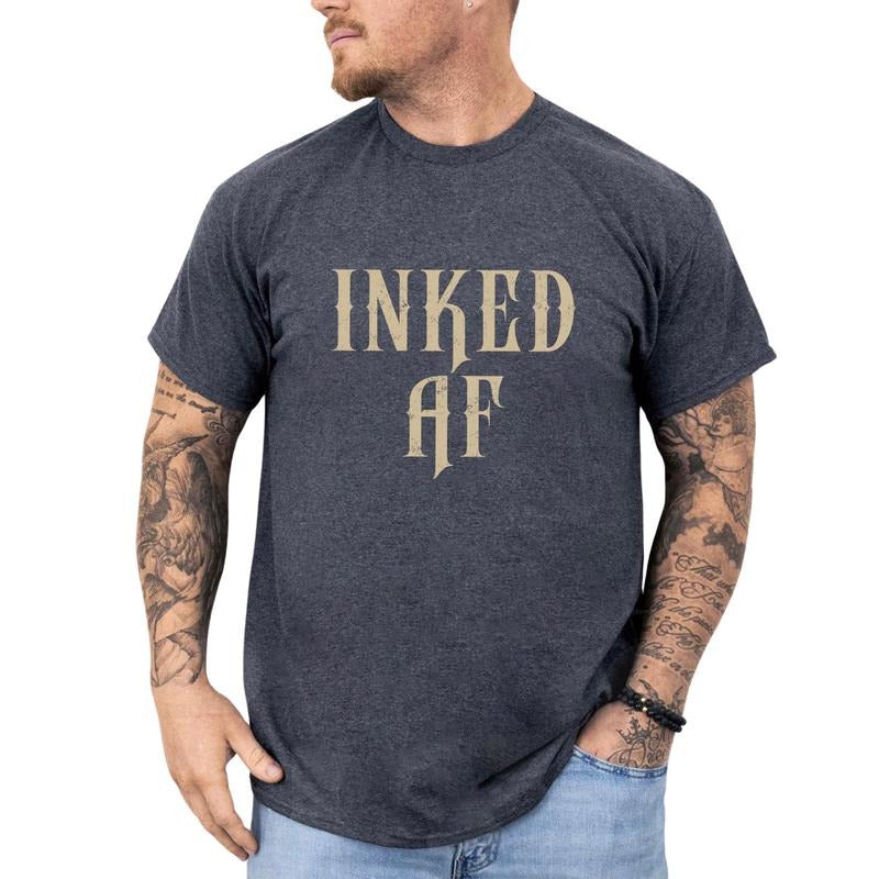 Inked AF Funny Tattoos Are Trashy Funny Tattooed Shirt Tattoos Lover Tatted Dads Club Funny T-Shirts, Hoodie, Sweatshirt