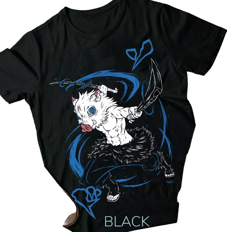 Inosuke Hashibira T-shirt Manga Shirt All Size Hoodie, Sweatshirt | HypeCrazeTee.com