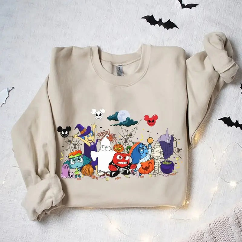 Inside Out Halloween Shirt, Characters Halloween , Inside Out 2 Movie Joy Disgust Anger Sadness Fear Anxiety Envy Ennui...