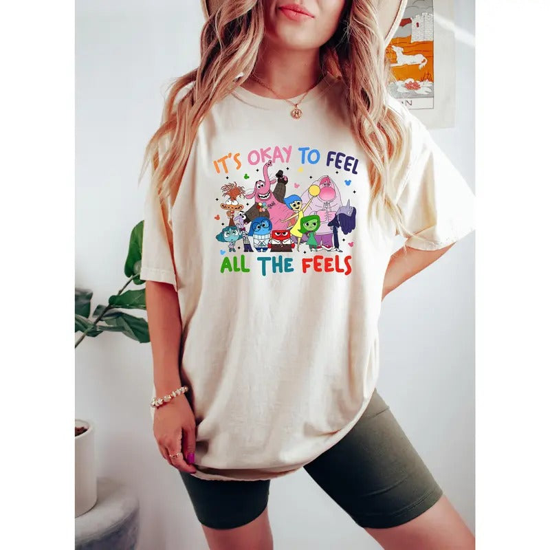 Inside Out 'S Okay Feel All Feels Shirt Inclusion Shirt Speech Therapy Shirt BCBA Shirt Para Shirtstyle{N002}2 T-Shirts, Hoodie, Sweatshirt