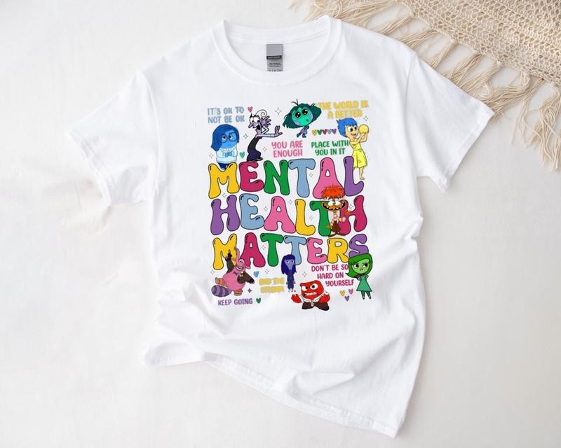 Inside Out characters shirt, It's Okay To Feel All The Feels Shirt,  Mental Health Matter Shirt, Emotional support shirt,...