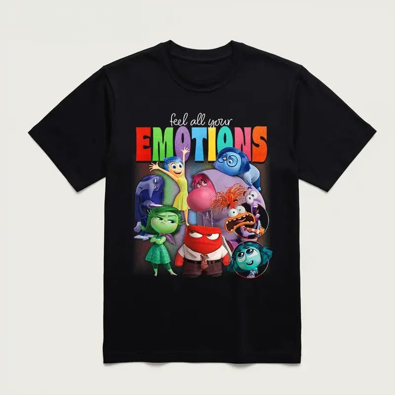 Inside Out characters shirt, It's Okay To Feel All The Feels Shirt,  Mental Health Matter Shirt, Emotional support shirt,...