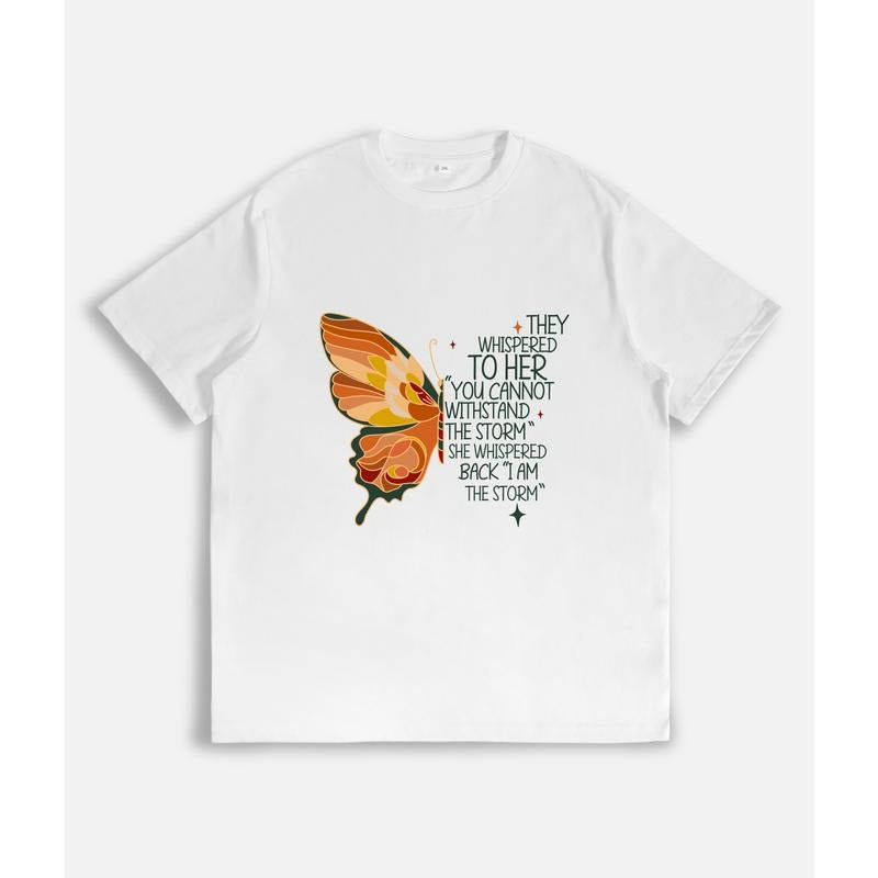 Inspiring and Empowering T - Shirt: Butterfly with Motivational Quote Hoodie, Sweatshirt | HypeCrazeTee.com
