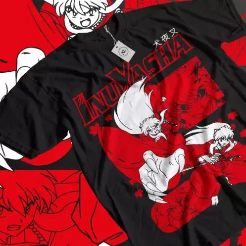 Inuyasha T-shirt Red Moon Inu Yasha Sesshomaru Funny Anime Gift Shirt All Size Hoodie, Sweatshirt | HypeCrazeTee.com