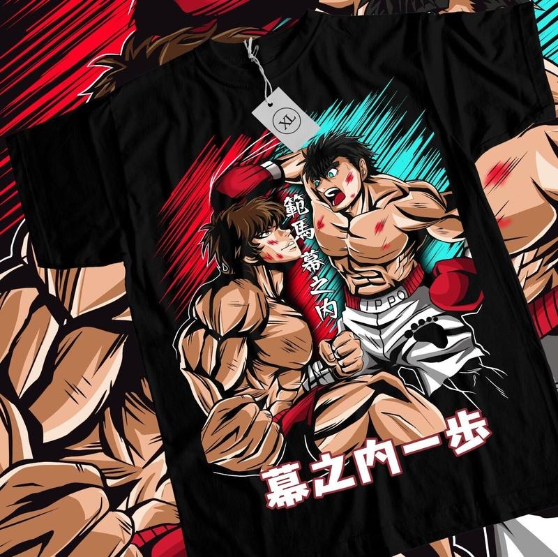 Ippo Vs Baki T-Shirt S-4XL Kamogawa Boxing Gym Ippo Baki Anime Sport Shirt Tshirt S-4XL Hoodie, Sweatshirt | HypeCrazeTee.com
