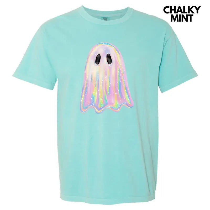 Iridescent Shimmer Ghost Comfort Colors T-Shirt 'NLB' Hoodie, Sweatshirt | HypeCrazeTee.com