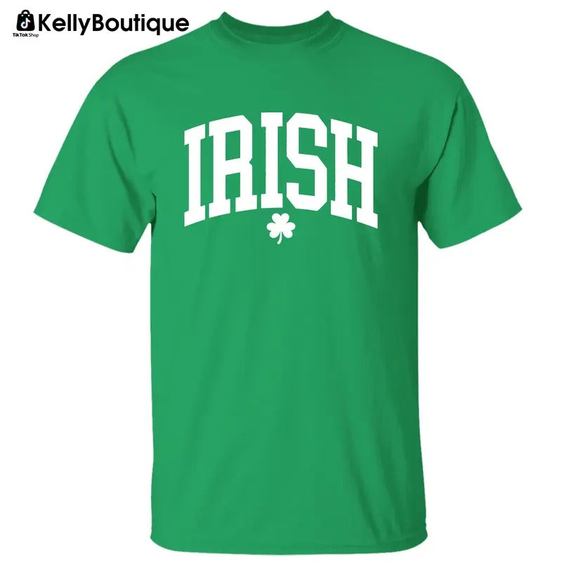 Irish Clover St Patrick's Day Shamrock Graphic Printed Unisex Classic Cotton T-shirt Sweatshirt Hoodie | HypeCrazeTee.com