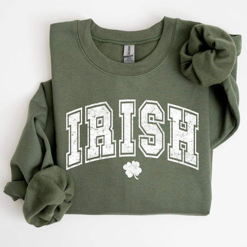 Irish Retro Collegiate St Patrick'S Day T-Shirts, Hoodie, Sweatshirt