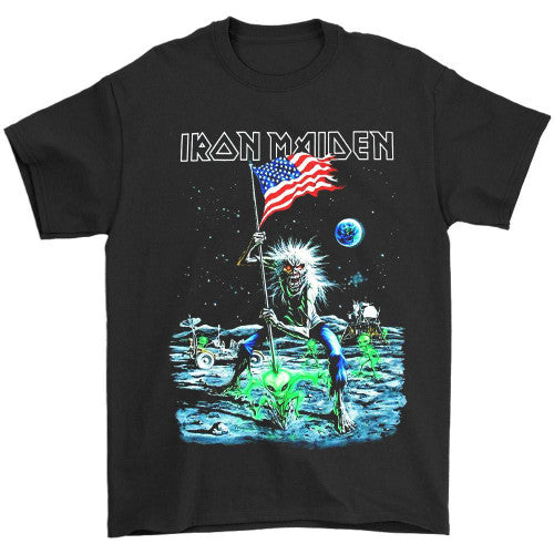 Iron Maiden Moonwalker Final Frontier Tour Man's T-Shirt Tee
