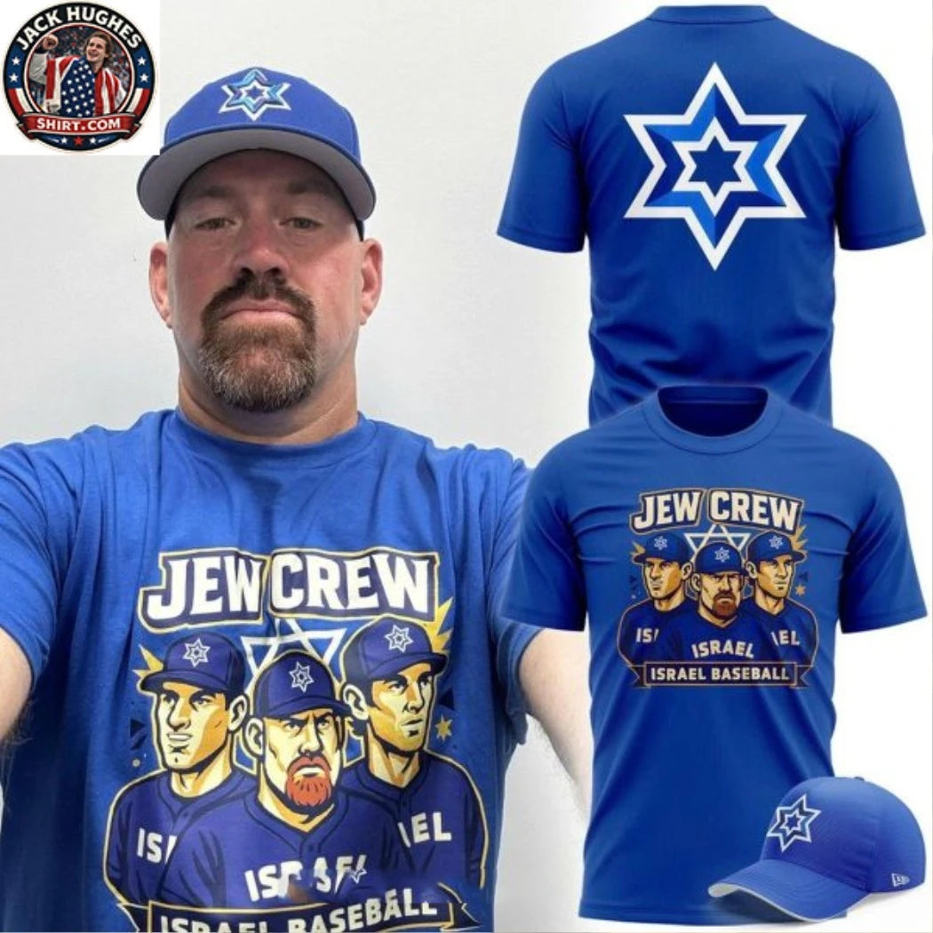 Israel Team Jew Crew World Baseball Classic 2026 Two Sided Hoodie Shirts