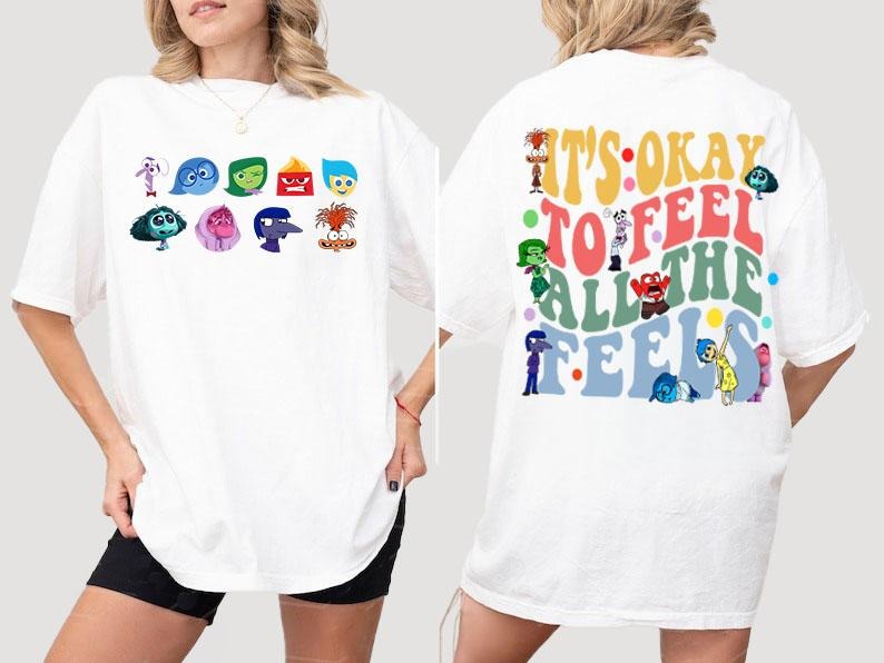 It's Okay To Feel All The Feels 2 Slides Shirt,  Mental Health Matter Shirt, Para BCBA ABA, Speech Therapy Shirt Hoodie,...
