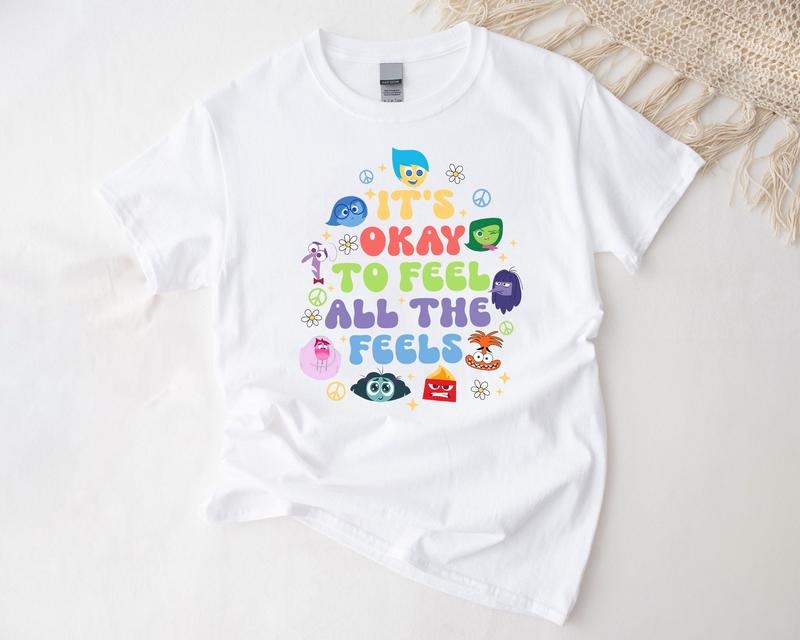 It's Okay To Feel All The Feels Shirt,  Mental Health Matter Shirt, Emotional support shirt, Feelings shirtstyle{n002}2...