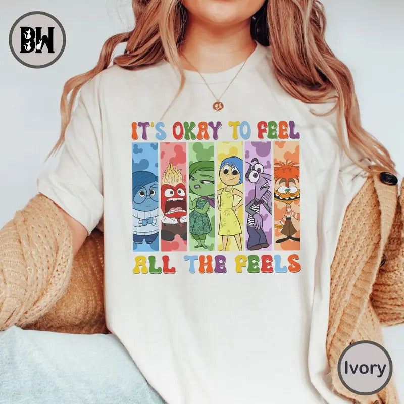 It's Okay To Feel All The Feels Shirt, Mental Health Matter Shirt, Para BCBA ABA, Speech Therapy Shirt Hoodie, Sweatshirt