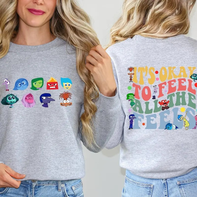 'S Okay Feel All Feels Mental Health Shirt Inclusion Shirt Speech Therapy Shirt Inside Out Shirt T-Shirts, Hoodie, Sweatshirt