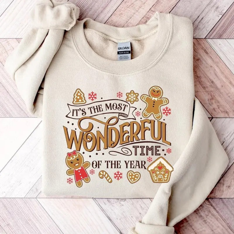 It's The Most Wonderful Time Of The Year Sweatshirt,Christmas Sweatshirt,Gingerbread Christmas Shirt,Christmas...