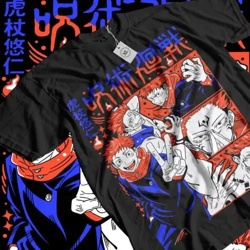 Itadori Yuji T-Shirt Jujutsu Kaisen Sukuna Gojo Exclusive Gift Shirt All Size Hoodie, Sweatshirt | HypeCrazeTee.com