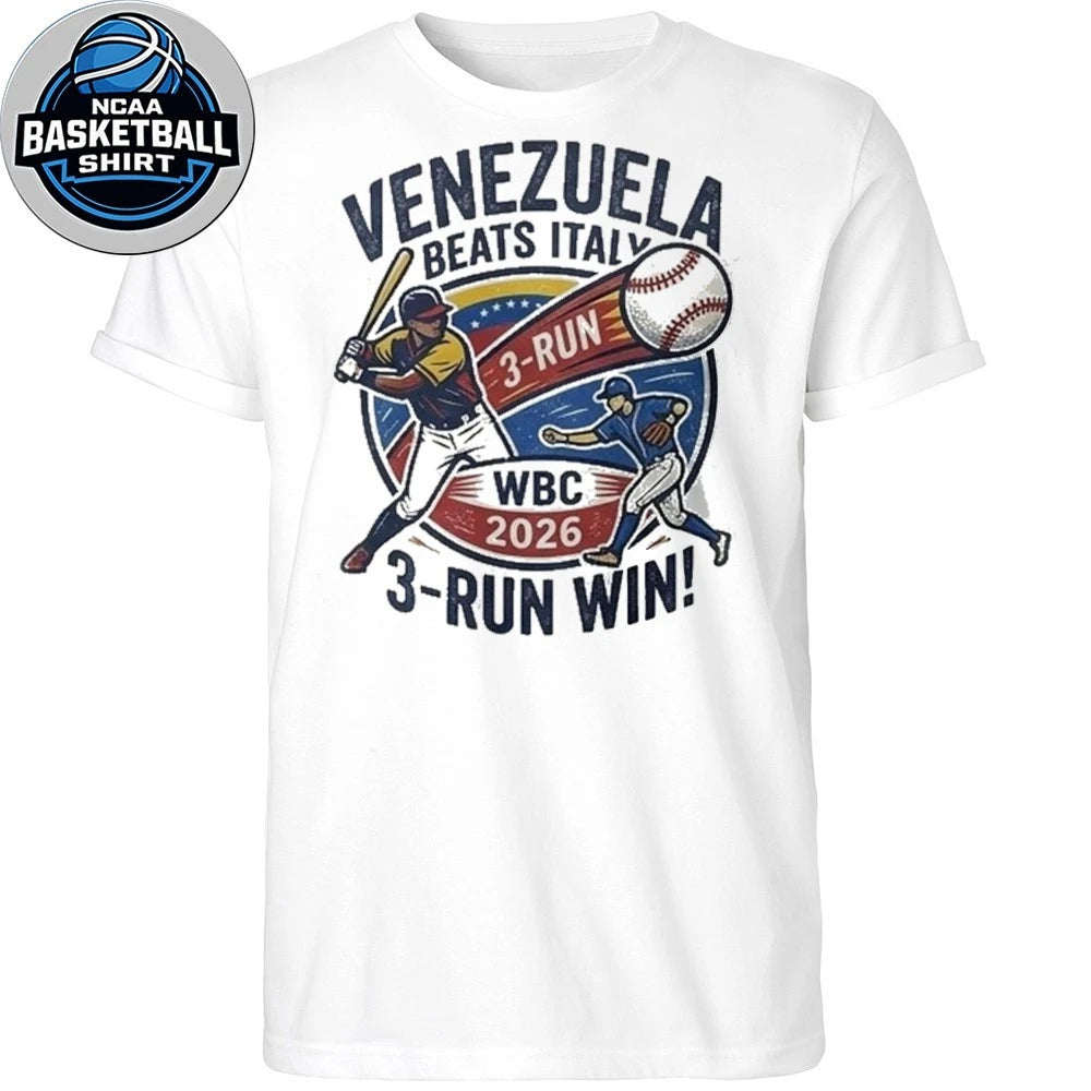 Italy vs Venezuela Wbc 2026 3 Run Win t-shirt