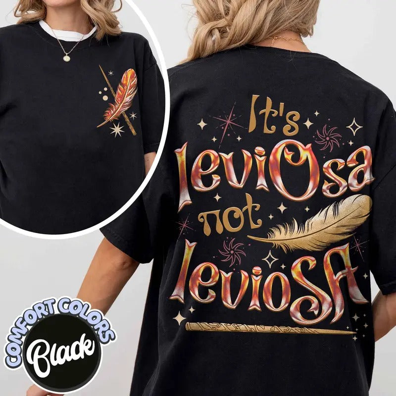 Its Leviosa Not Leviosa Shirt, Hermione Shirt,Wizard Wand Shirt,Hermione Lovers Fan Shirt,Universal Studios Shirt,Hp...