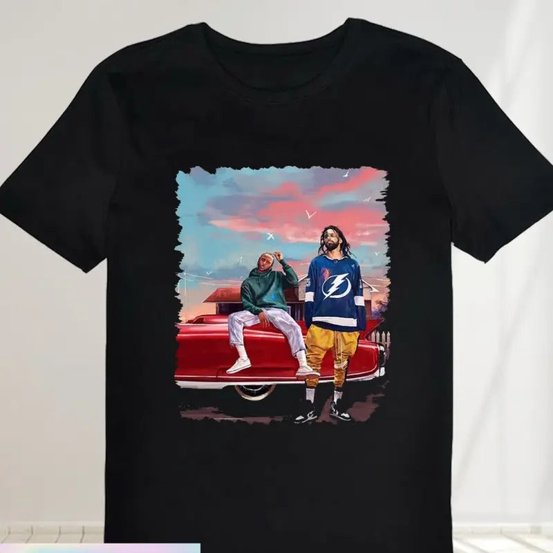 J Cole & Kendrick Lamar T-Shirt - Cole World Unisex Shirt Size S-4XL Hoodie, Sweatshirt | HypeCrazeTee.com
